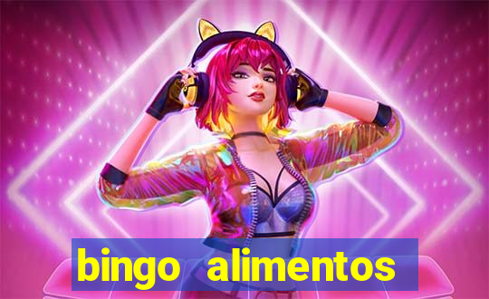 bingo alimentos para imprimir